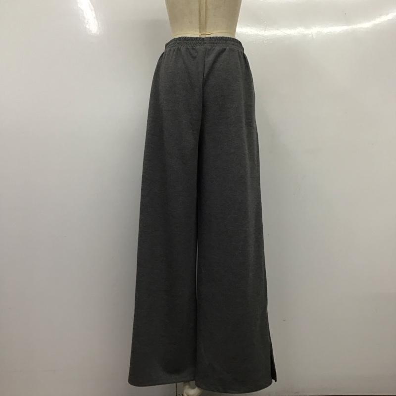 ザラ ZARA ボトムス ボトムス 5039 310 922 スウェットパンツ ワイドパンツ M 無地 灰 / グレー /  レディース USED 古着 中古 10122581