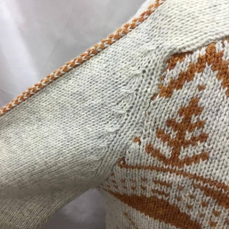 ムッシュー ラスネール MONSIEUR LACENAIRE ニット、セーター 長袖 長袖ニットカットソー ニット セーター クルーネックニット M 総柄 マルチカラー / マルチカラー /  メンズ USED 古着 中古 10113336