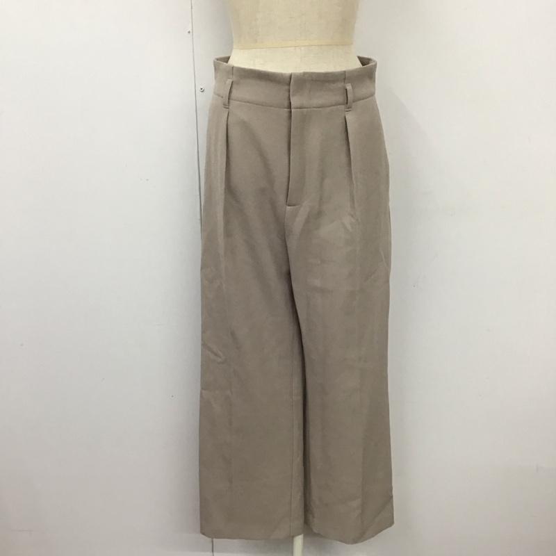 ニコアンド niko and... ボトムス ボトムス S215IL28FL タックパンツ ワイドパンツ L 無地 グレージュ / グレージュ /  レディース USED 古着 中古 10120872