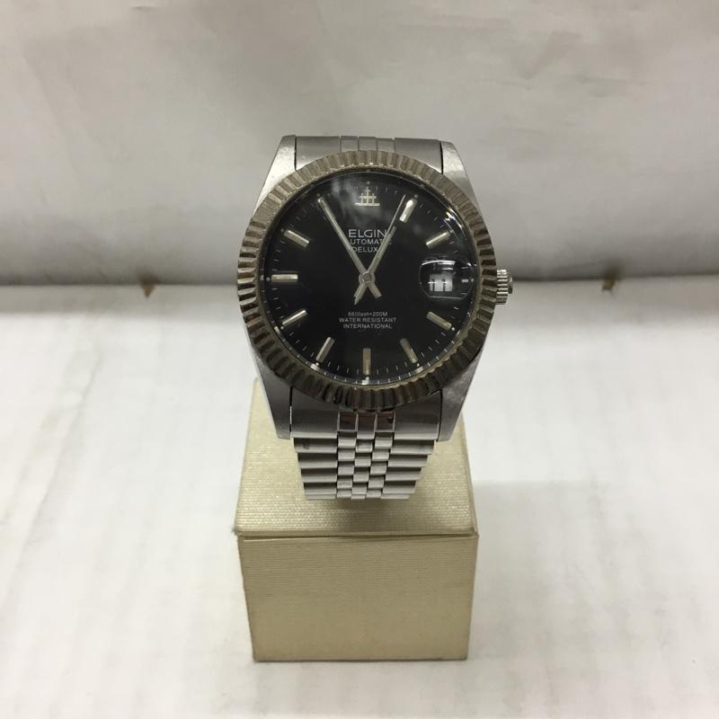 エルジン ELGIN 腕時計 アナログ（自動巻き） FK-1007E ロゴ、文字 銀 / シルバー /  メンズ USED 古着 中古 10117586