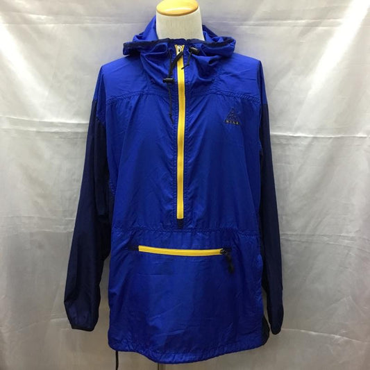 ナイキ エィシージー NIKE ACG ジャケット、上着 ジャケット、ブレザー ジップアップパーカー ナイロンジャケット スポーツウェア 90s L ロゴ、文字 青 / ブルー / X 紺 / ネイビー /  メンズ USED 古着 中古 10110997