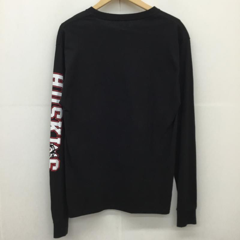 チャンピオン Champion Tシャツ 長袖 a603-5795 Champion 長袖 プリントTシャツ M ブラック M プリント 黒 / ブラック /  メンズ USED 古着 中古 10127549