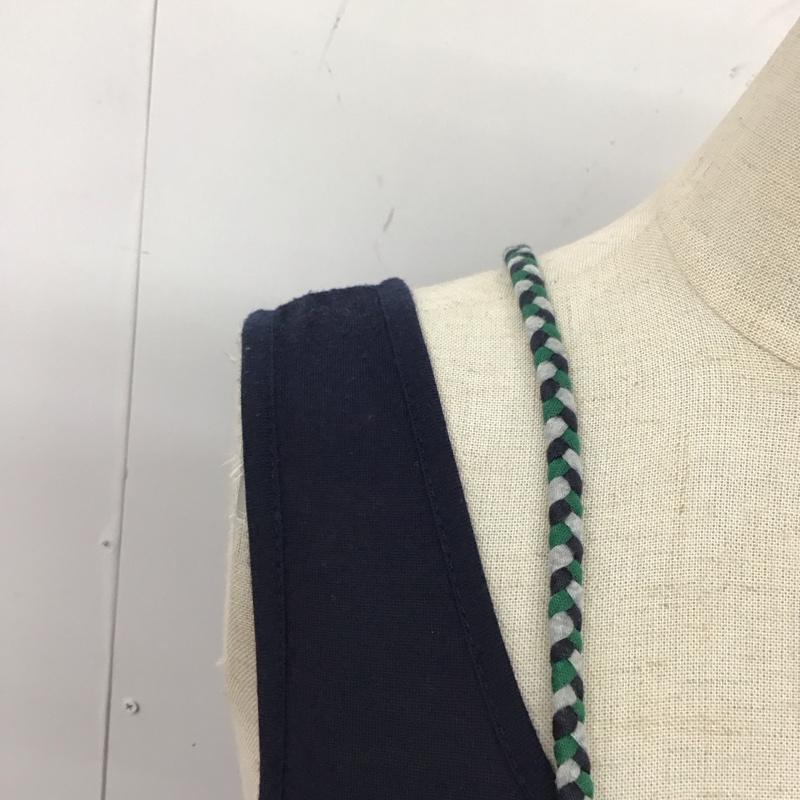 チチカカ TITICACA ワンピース ロングスカート ノースリーブ FREE 無地 紺 / ネイビー /  レディース USED 古着 中古 10115476