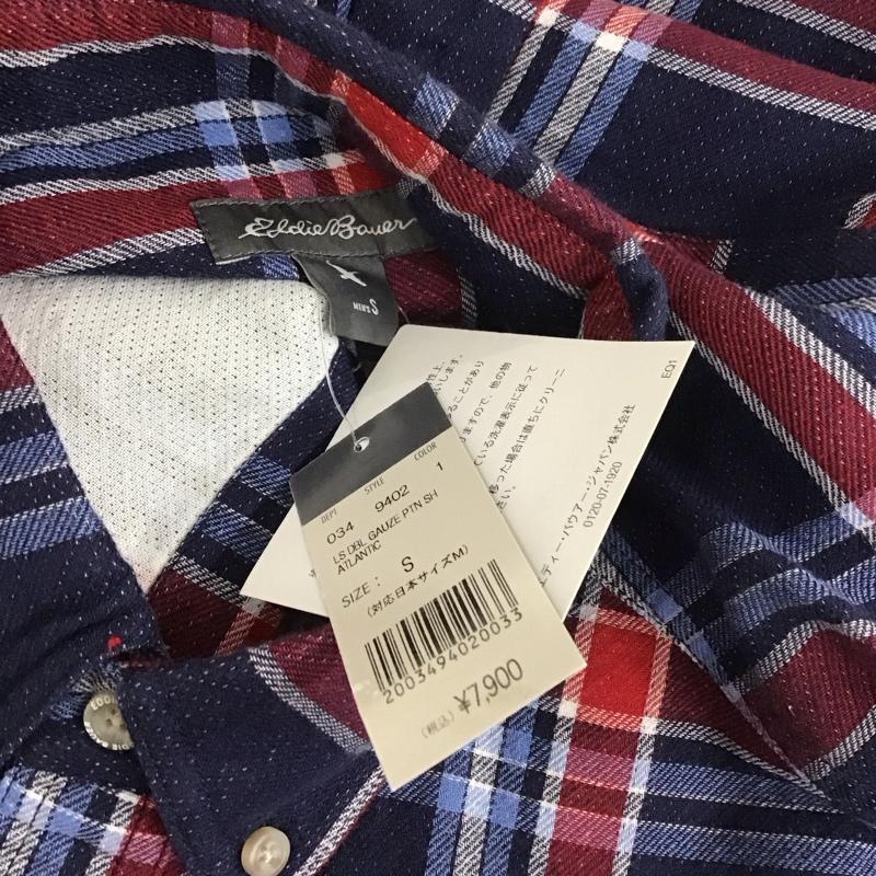 エディーバウアー Eddie Bauer シャツ、ブラウス 長袖 長袖シャツ カラーシャツ ポケットシャツ 長袖カットソー チェックシャツ S チェック マルチカラー / マルチカラー /  メンズ USED 古着 中古 10112841