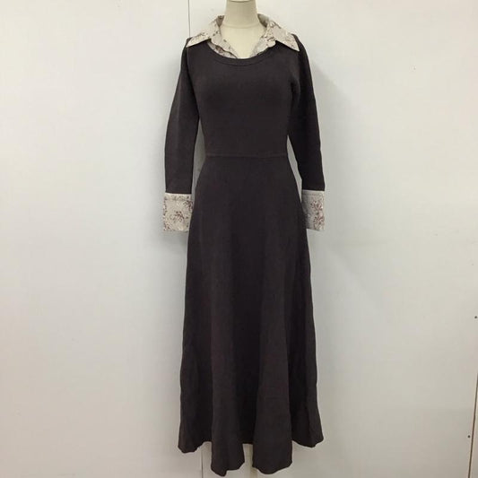 マーキュリーデュオ MERCURYDUO ワンピース ロングスカート 002350301201-01 シャツレイヤードフレアニットワンピース M  チャコールグレー / チャコールグレー /  レディース USED 古着 中古 10120598