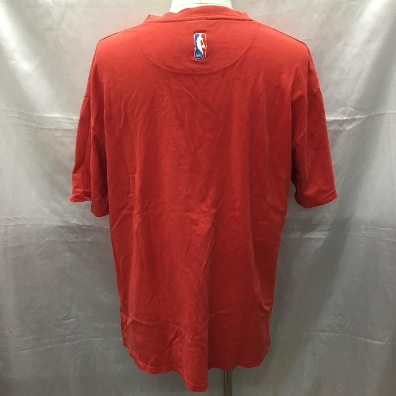 ナイキ NIKE Tシャツ 半袖 半袖カットソー プリントTシャツ クルーネックカットソー L ロゴ、文字 赤 / レッド /  メンズ USED 古着 中古 10114066