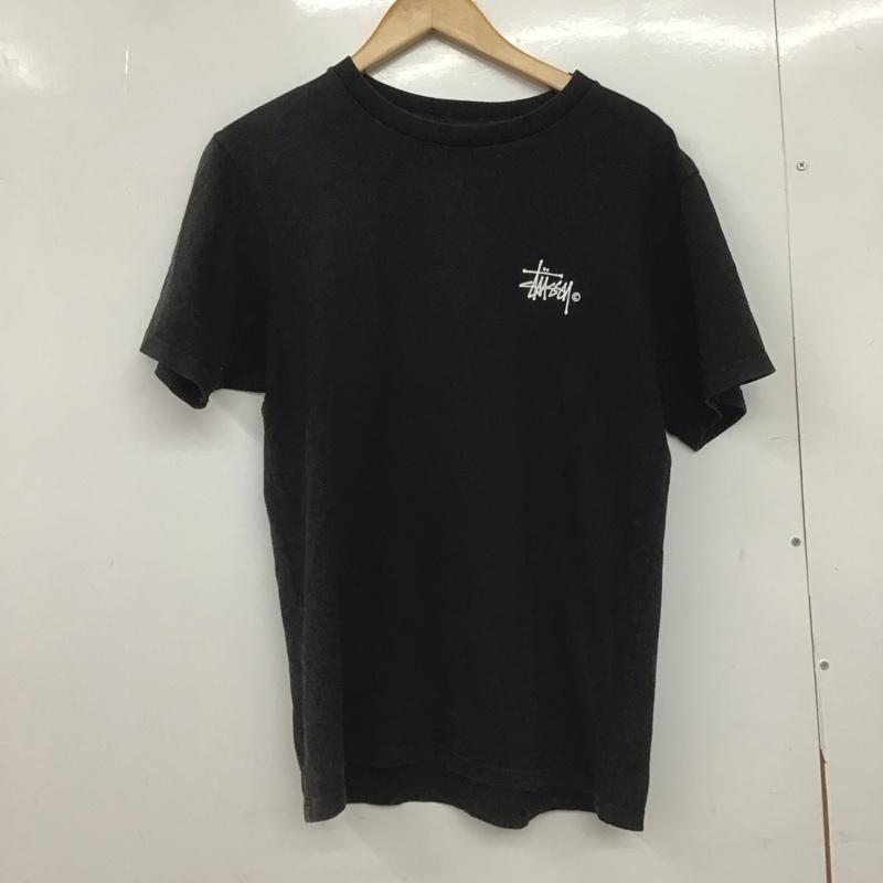 ステューシー STUSSY Tシャツ 半袖 半袖カットソー プリントTシャツ クルーネックカットソー S ロゴ、文字 黒 / ブラック /  メンズ USED 古着 中古 10148264