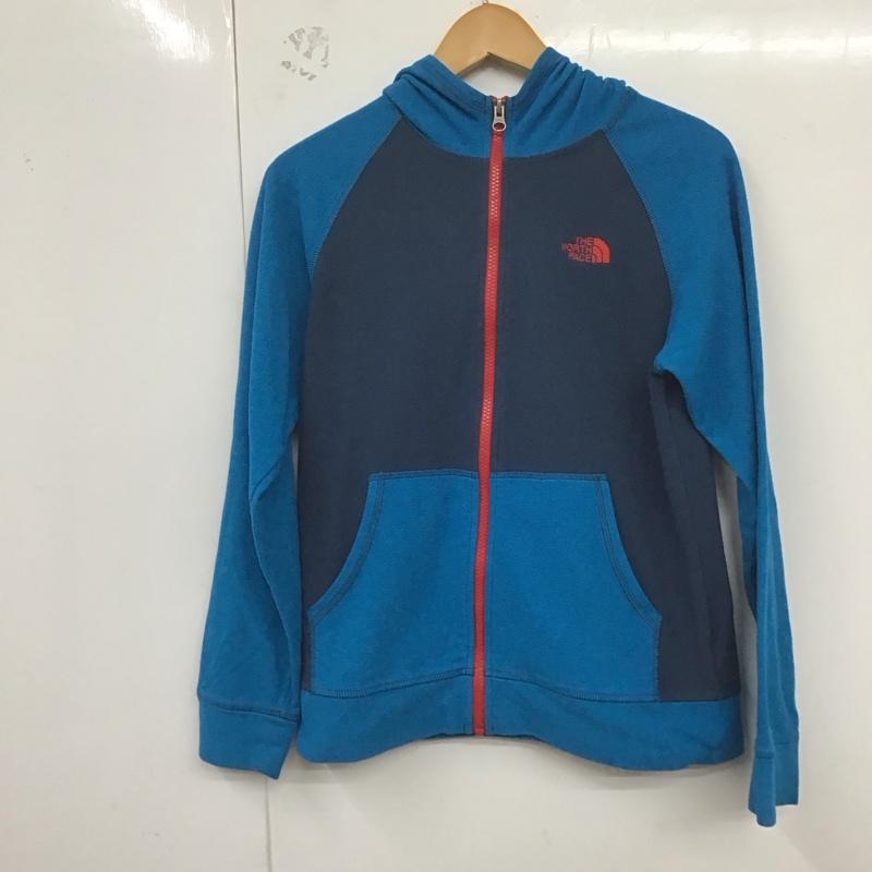 ザノースフェイス THE NORTH FACE ジャケット、上着 ジャケット、ブレザー ジップアップジャケット フリースジャケット アウター パーカー L ロゴ、文字 紺 / ネイビー /  ボーイズ USED 古着 中古 10128966