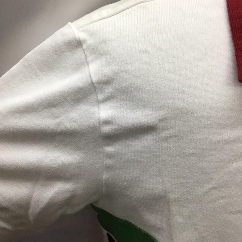 エディーバウアー Eddie Bauer ポロシャツ 半袖 半袖ポロシャツ カラーシャツ 半袖カットソー S ロゴ、文字 白 / ホワイト / X 緑 / グリーン / X 紺 / ネイビー / X 赤 / レッド /  メンズ USED 古着 中古 10111679