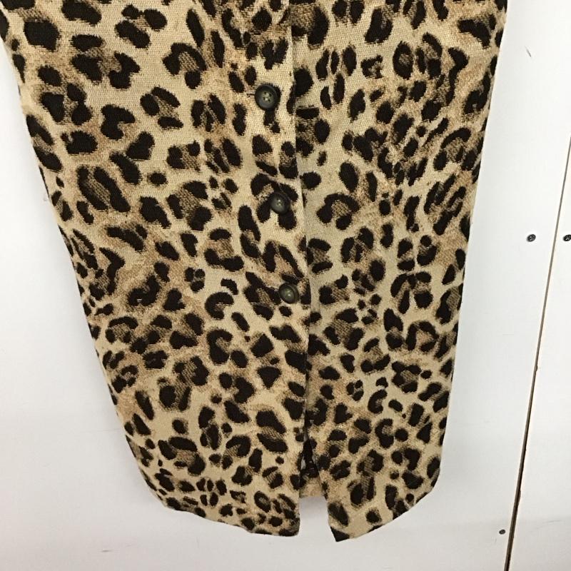マウジー MOUSSY ワンピース ロングスカート 010cse30-1370 ジャンパースカート フロントボタン 2 ヒョウ柄・レオパード柄 マルチカラー / マルチカラー /  レディース USED 古着 中古 10141298