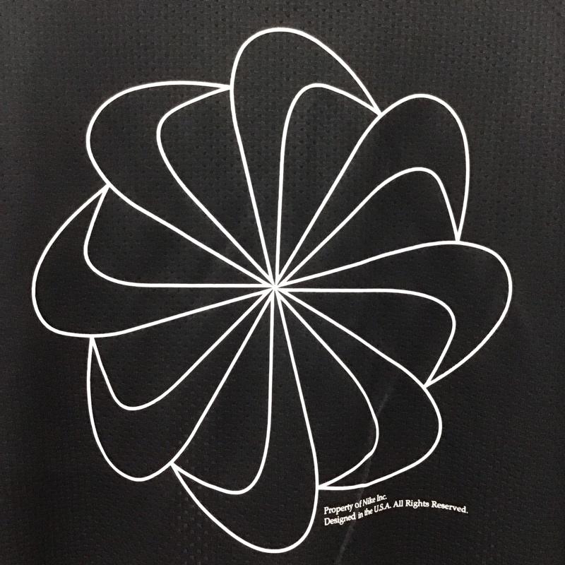 ナイキ NIKE Tシャツ 半袖 AQ4931-056 DRI-FITマイラー プリンテッド グラデーション スポーツウェア タグ付き L プリント 黒 / ブラック /  メンズ USED 古着 中古 10135545