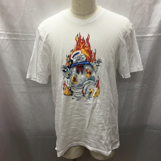 エレメント ELEMENT Tシャツ 半袖 半袖カットソー プリントTシャツ クルーネックカットソー ゴーストバスターズ L プリント 白 / ホワイト /  メンズ USED 古着 中古 10111299