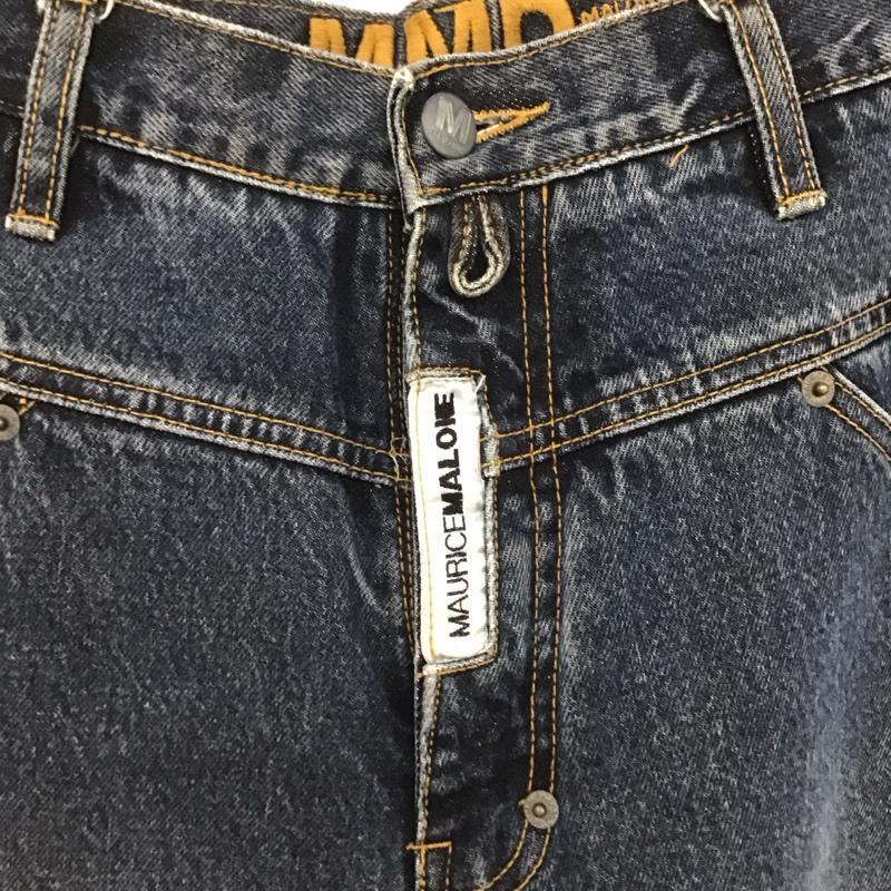 モーリス マローン MAURICE MALONE パンツ デニム、ジーンズ 32インチ ロゴ、文字 青 / ブルー /  メンズ USED 古着 中古 10146863
