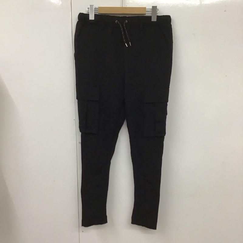 カンビオ CAMBIO パンツ ワークパンツ、ペインターパンツ カーゴパンツ カジュアルパンツ スリムパンツ ワークパンツ ミリタリーパンツ S 無地 黒 / ブラック /  メンズ USED 古着 中古 10106735
