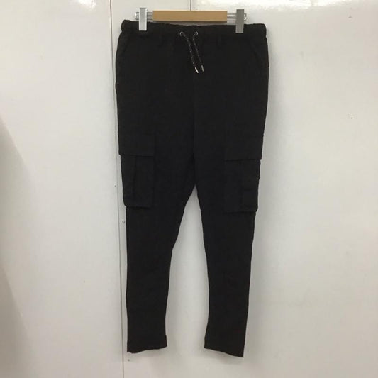 カンビオ CAMBIO パンツ ワークパンツ、ペインターパンツ カーゴパンツ カジュアルパンツ スリムパンツ ワークパンツ ミリタリーパンツ S 無地 黒 / ブラック /  メンズ USED 古着 中古 10106735