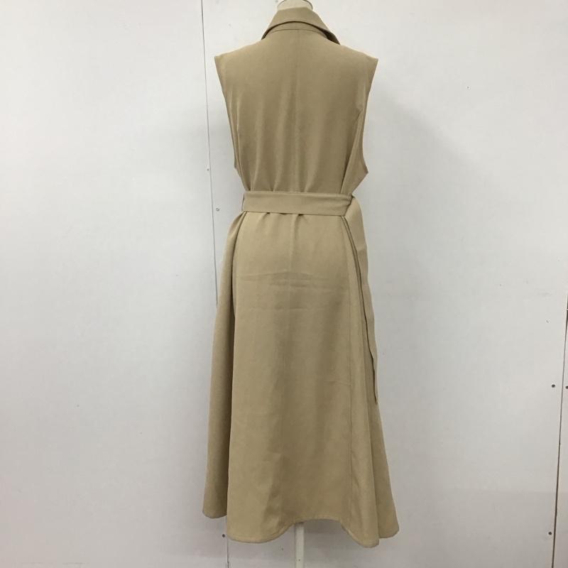 アズールバイマウジー AZUL BY MOUSSY ワンピース ロングスカート 250GAC33-063G トレンチジレワンピース S 無地 ベージュ / ベージュ /  レディース USED 古着 中古 10111430