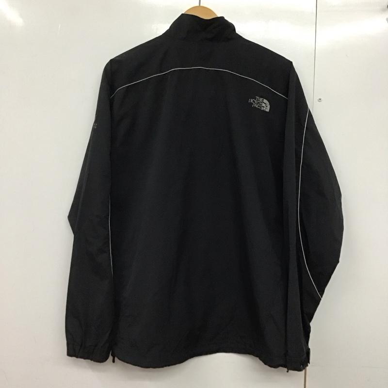 ザノースフェイス THE NORTH FACE ジャケット、上着 ジャンパー、ブルゾン np11705 ナイロンジャケット ジップアップジャケット スタンドカラー XL ロゴ、文字 黒 / ブラック /  メンズ USED 古着 中古 10143403