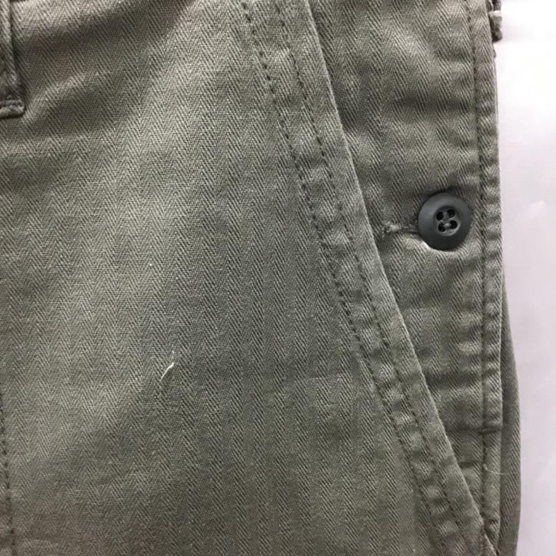 ビームスプラス BEAMS + パンツ ワークパンツ、ペインターパンツ ベイカーパンツ ミリタリーパンツ ワイドパンツ カジュアルパンツ S 無地 カーキ / カーキ /  メンズ USED 古着 中古 10114125