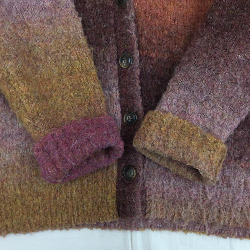 ローリーズファーム LOWRYS FARM カーディガン 長袖 LF622237CF FREE グラデーション マルチカラー / マルチカラー /  レディース USED 古着 中古 10142530