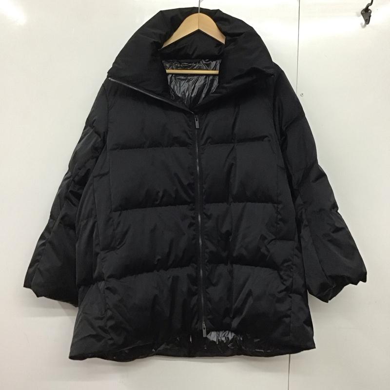 ユニクロ UNIQLO ジャケット、上着 ダウンジャケット 211-443929 ダウンボリュームジャケット XL 無地 黒 / ブラック /  レディース USED 古着 中古 10142162