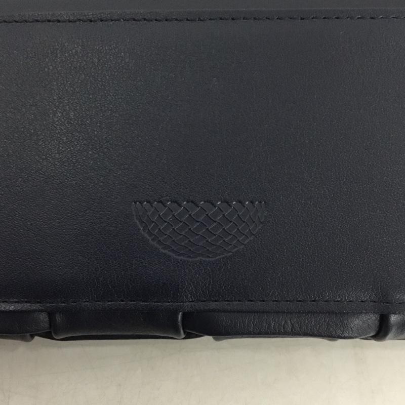 キャリーネスト CARRYNEST 財布 長財布 ラウンドファスナー レザー 箱有 無地 紺 / ネイビー /  メンズ USED 古着 中古 10146046