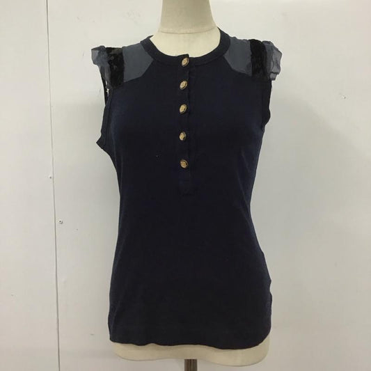ドルチェアンドガッバーナ DOLCE&GABBANA タンクトップ タンクトップ F8258T 38 無地 紺 / ネイビー /  レディース USED 古着 中古 10109481