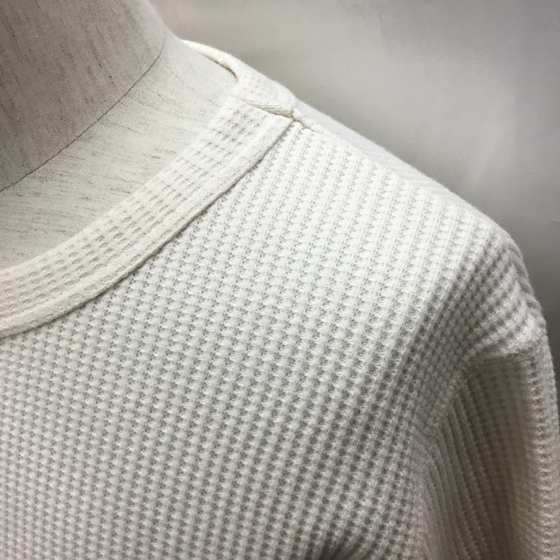 センスオブプレイスバイアーバンリサーチ SENSE OF PLACE by URBAN RESEARCH カットソー 半袖 AA65-11A030 ワッフル サーマル L 無地 アイボリー / アイボリー /  メンズ USED 古着 中古 10116084