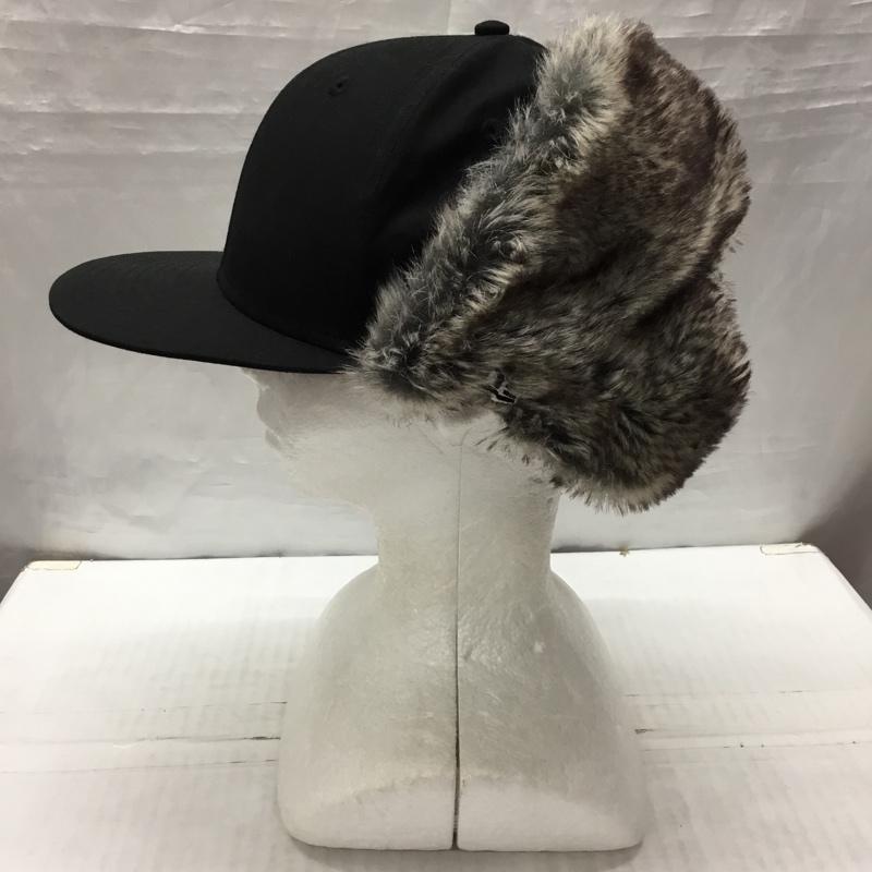 ニューエラ NEW ERA 帽子 キャップ フライトキャップ 59FIFTY 無地 黒 / ブラック /  メンズ USED 古着 中古 10122331