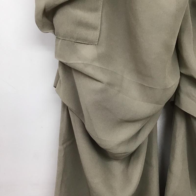 エックスガール X-girl パンツ ワークパンツ、ペインターパンツ シフォンワークパンツ ワイドパンツ S ロゴ、文字 ベージュ / ベージュ /  レディース USED 古着 中古 10145184