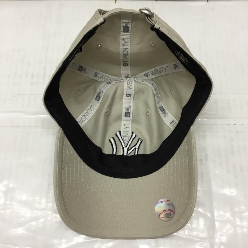 ニューエラ NEW ERA 帽子 キャップ NY ニューヨーク ヤンキース 9TWENTY ロゴ、文字 ベージュ / ベージュ /  メンズ USED 古着 中古 10109744