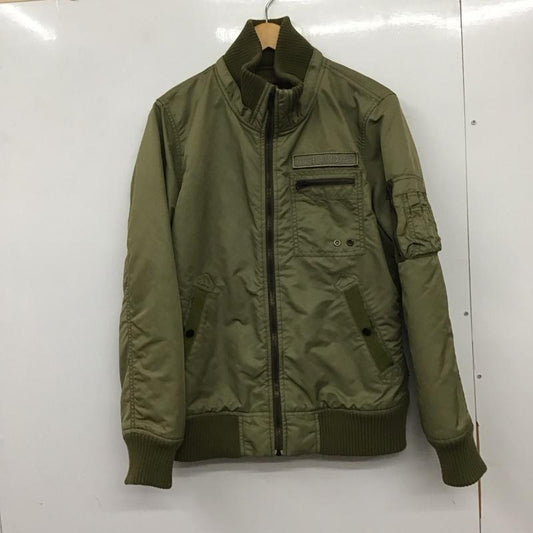 アルファインダストリー Alpha Industries ジャケット、上着 ジャケット、ブレザー ジップアップジャケット ナイロンジャケット アウター LL ロゴ、文字 カーキ / カーキ /  メンズ USED 古着 中古 10137295