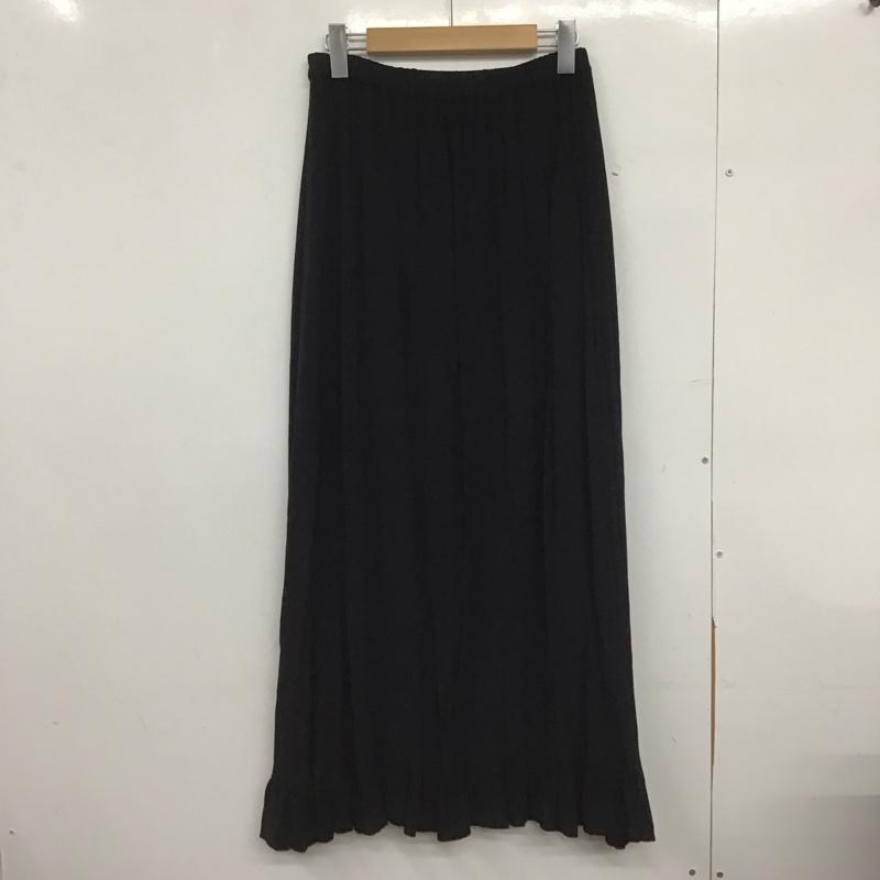 ローリーズファーム LOWRYS FARM スカート ロングスカート FREE 無地 黒 / ブラック /  レディース USED 古着 中古 10148426