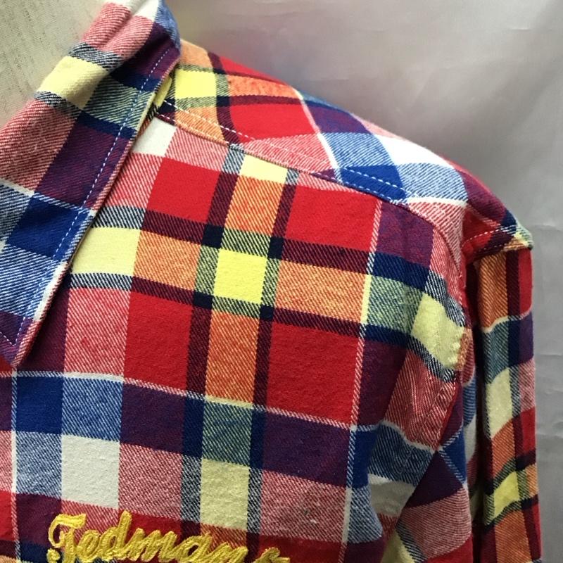 テッドマン TEDMAN シャツ、ブラウス 長袖 長袖シャツ カラーシャツ ポケットシャツ 長袖カットソー チェックシャツ M チェック マルチカラー / マルチカラー /  メンズ USED 古着 中古 10118434