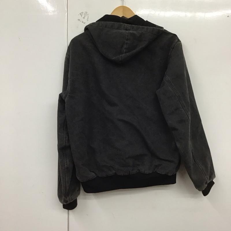 カーハート Carhartt ジャケット、上着 ジャケット、ブレザー ジップアップジャケット アウター 古着 80s アクティブJKT ロゴ、文字 黒 / ブラック /  メンズ USED 古着 中古 10129044