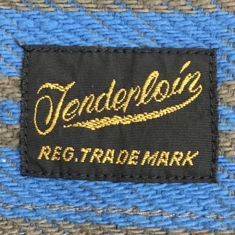テンダーロイン TENDERLOIN シャツ、ブラウス 長袖 XS チェック 青 / ブルー / X 灰 / グレー /  メンズ USED 古着 中古 10141340