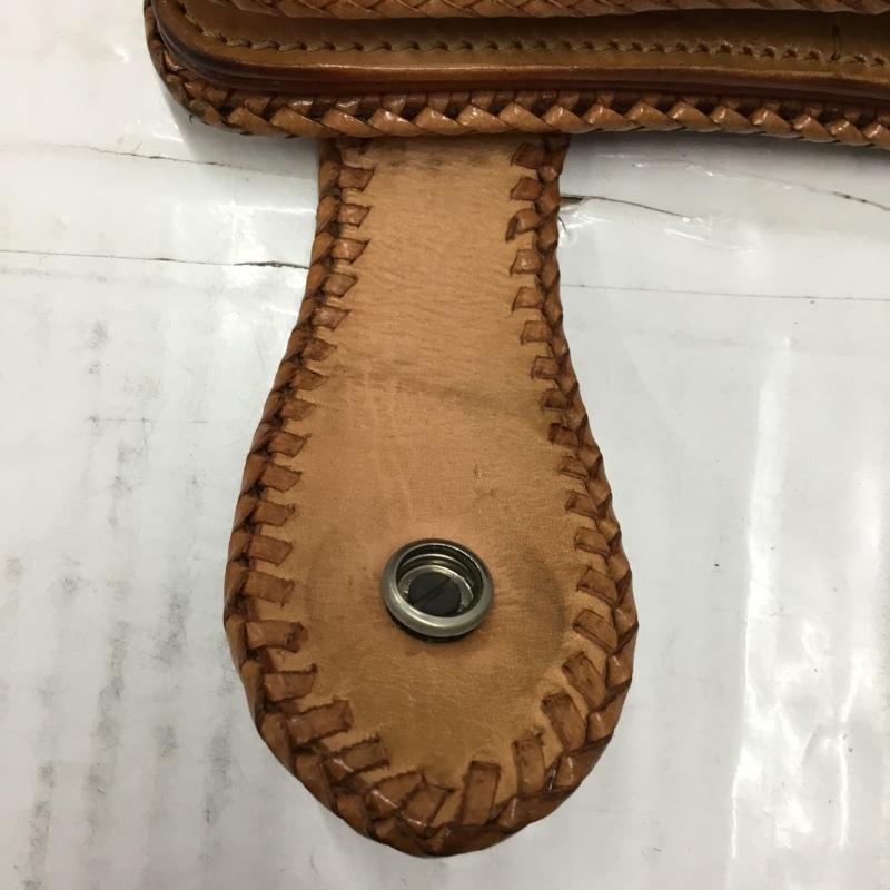 ゴダン GODANE 財布 長財布 レザー 総柄 茶 / ブラウン /  メンズ USED 古着 中古 10108852