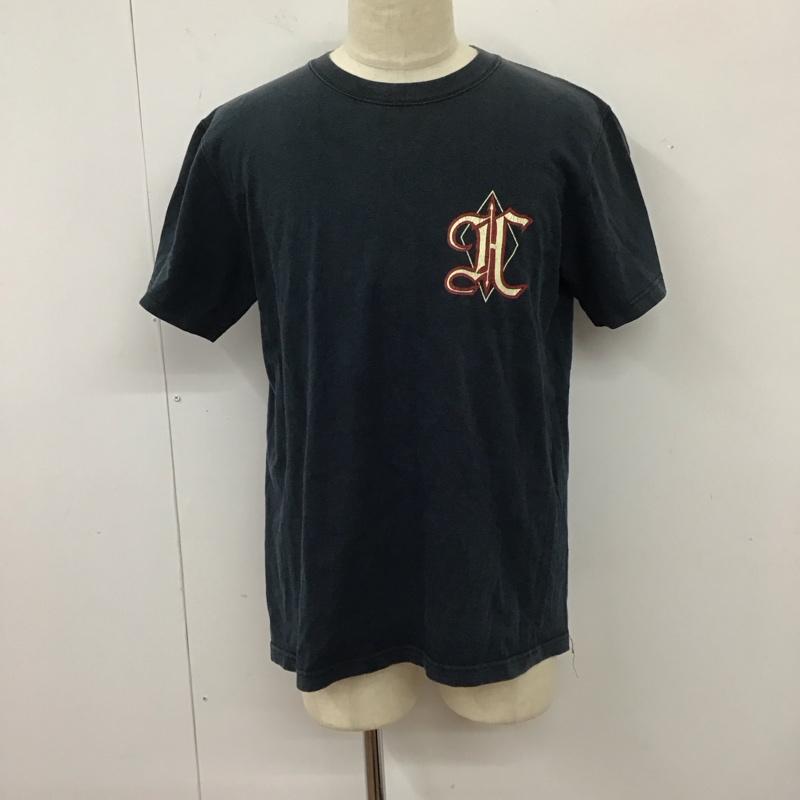 古着 USED Tシャツ 半袖 バックプリント クルーネック L ロゴ、文字 黒 / ブラック /  メンズ USED 古着 中古 10118126