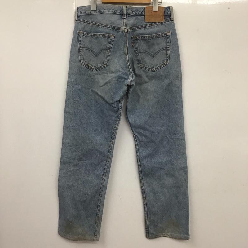 リーバイス Levi s パンツ デニム、ジーンズ デニムパンツ ストレートパンツ ワイドパンツ カジュアルパンツ 501 33インチ 無地 インディゴ / インディゴ /  メンズ USED 古着 中古 10106563