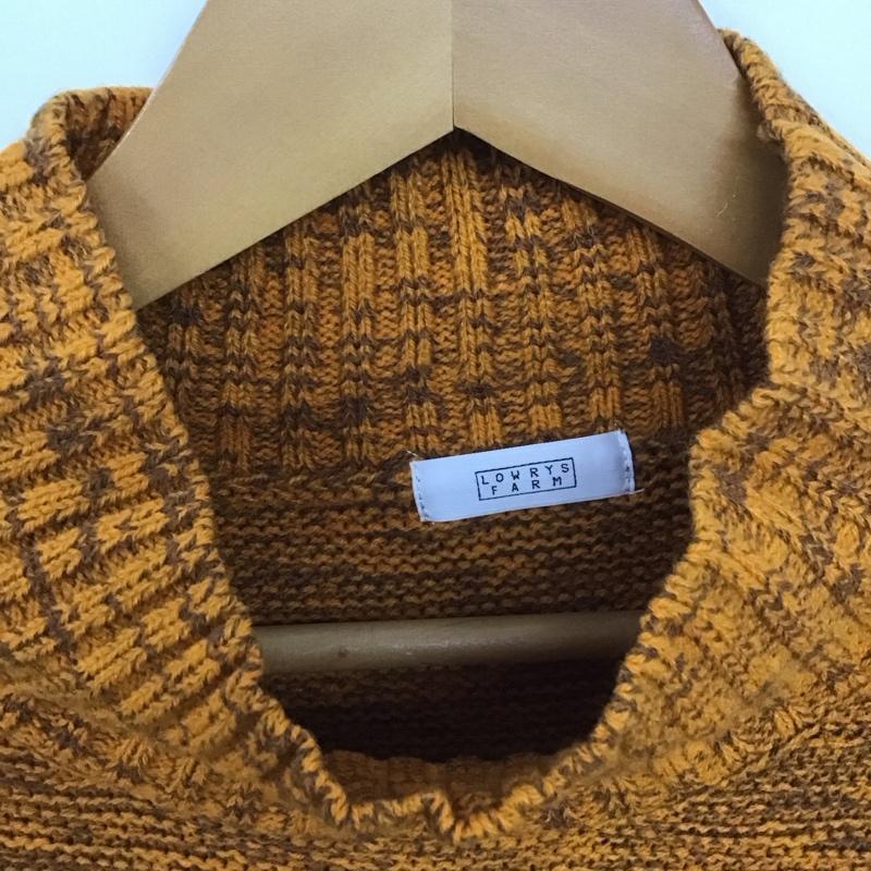 ローリーズファーム LOWRYS FARM ニット、セーター 長袖 LF622131TS ハイネック スタンドネック FREE 無地 橙 / オレンジ /  レディース USED 古着 中古 10147745