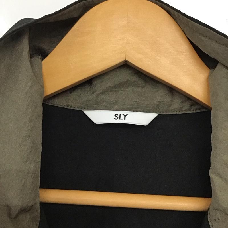 スライ SLY ジャケット、上着 ジャンパー、ブルゾン 030EAL30-7030 HALF-ZIP BLOUSON FREE 無地 黒 / ブラック /  レディース USED 古着 中古 10136910