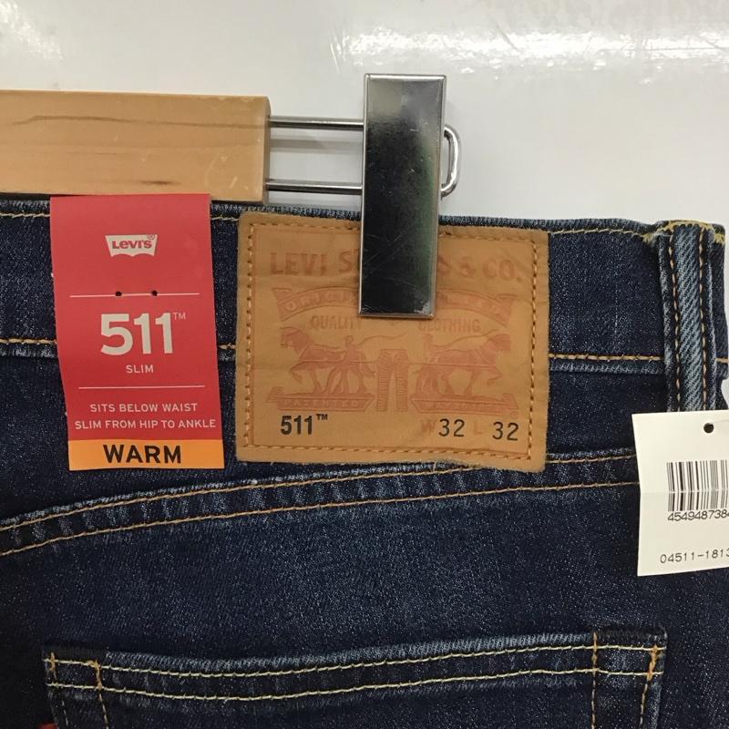 リーバイストラウスアンドコー Levi Strauss & co. パンツ デニム、ジーンズ デニムパンツ ストレートパンツ ワイドパンツ カジュアルパンツ 32インチ 無地 インディゴ / インディゴ /  メンズ USED 古着 中古 10124035