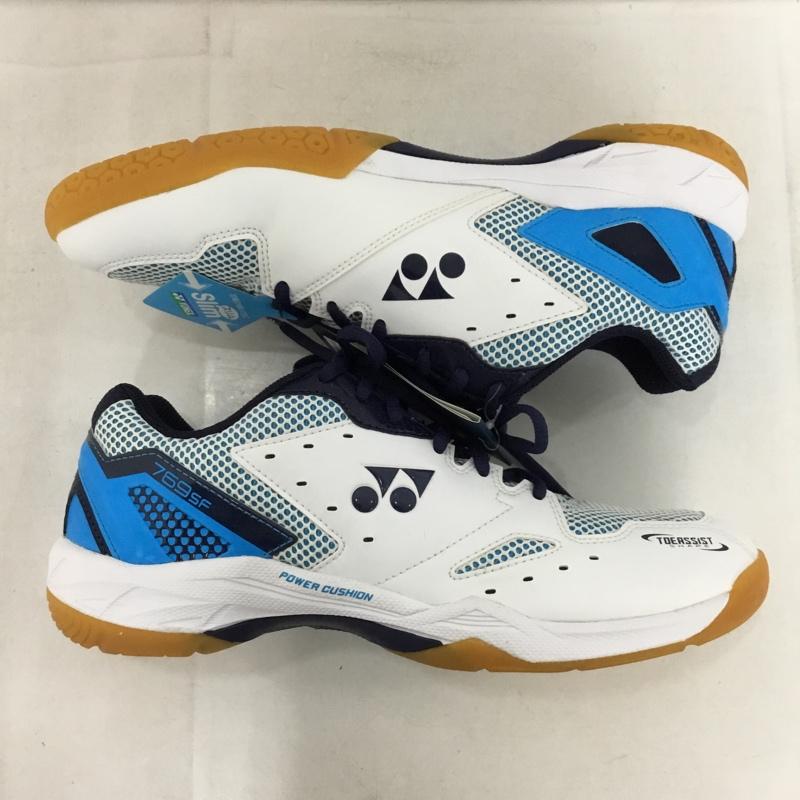 ヨネックス YONEX スニーカー スニーカー SHB769SF パワークッション769SF バドミントンシューズ 27.5cm 箱有 27.5cm ロゴ、文字 白 / ホワイト / X 水色 / ライトブルー / X 紺 / ネイビー /  メンズ USED 古着 中古 10147942