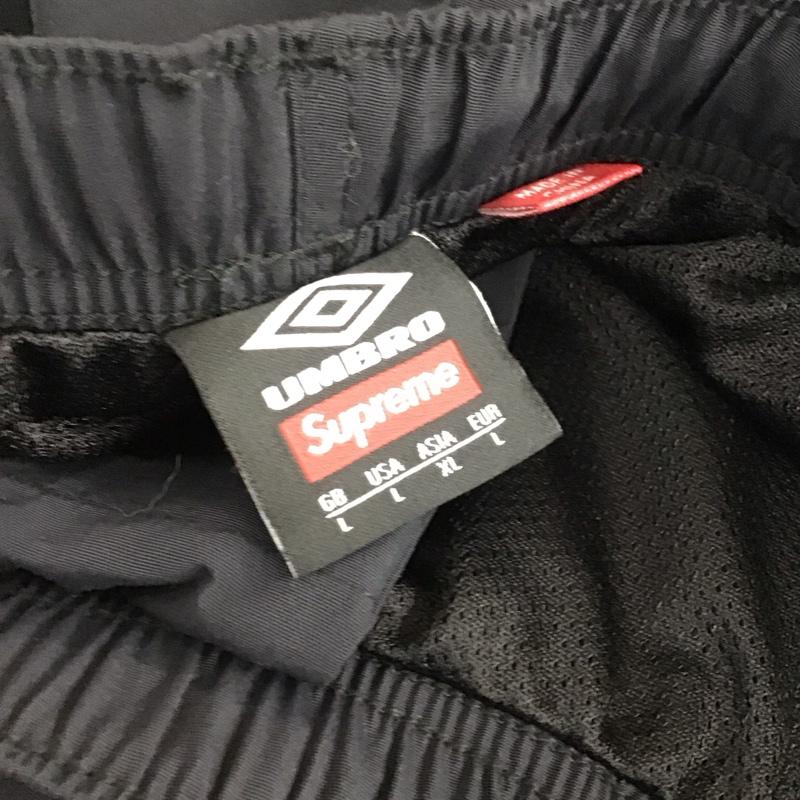 シュプリーム Supreme パンツ ワークパンツ、ペインターパンツ 2022SS UmbroTrackPant ジャージ ワイドパンツ L ロゴ、文字 黒 / ブラック /  メンズ USED 古着 中古 10119210
