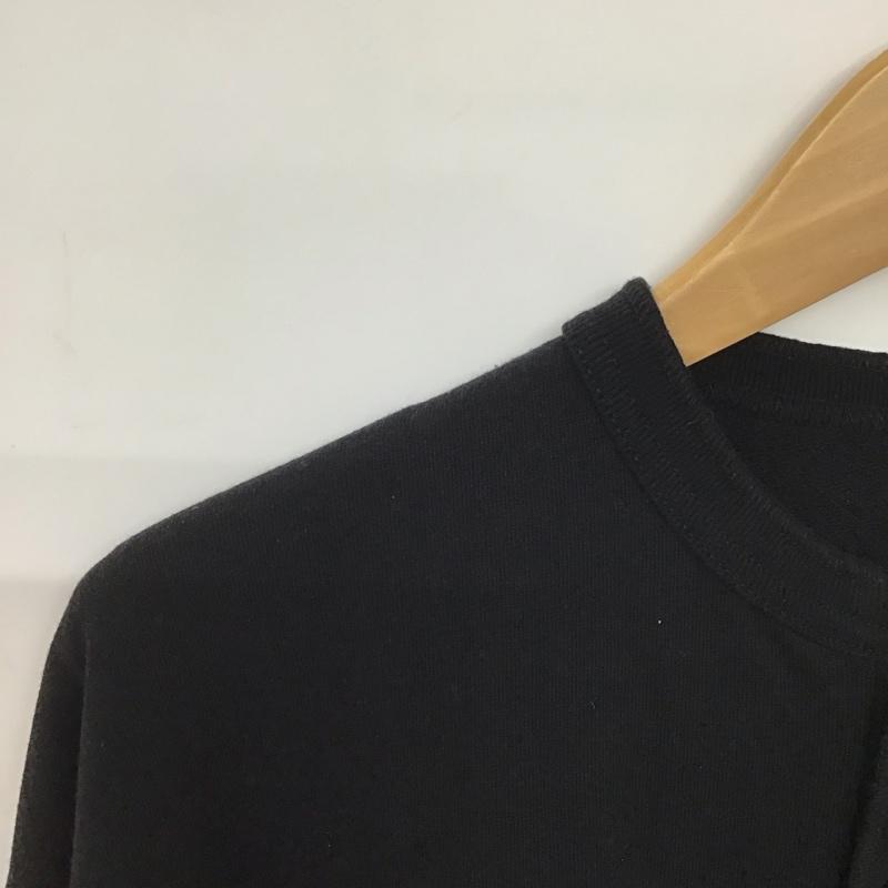 ヘルスニット Healthknit カットソー 長袖 長袖カットソー ヘンリーネックカットソー L 無地 黒 / ブラック /  メンズ USED 古着 中古 10146709