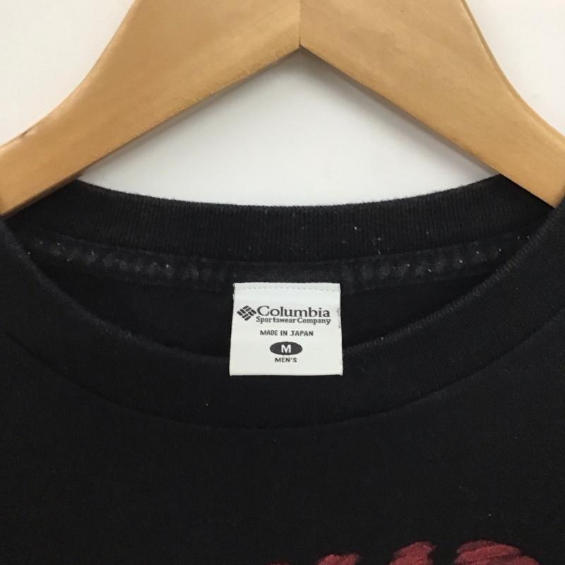 コロンビア Columbia Tシャツ 半袖 109 pm2752 半袖カットソー プリントTシャツ クルーネックカットソー M ロゴ、文字 黒 / ブラック /  メンズ USED 古着 中古 10148990