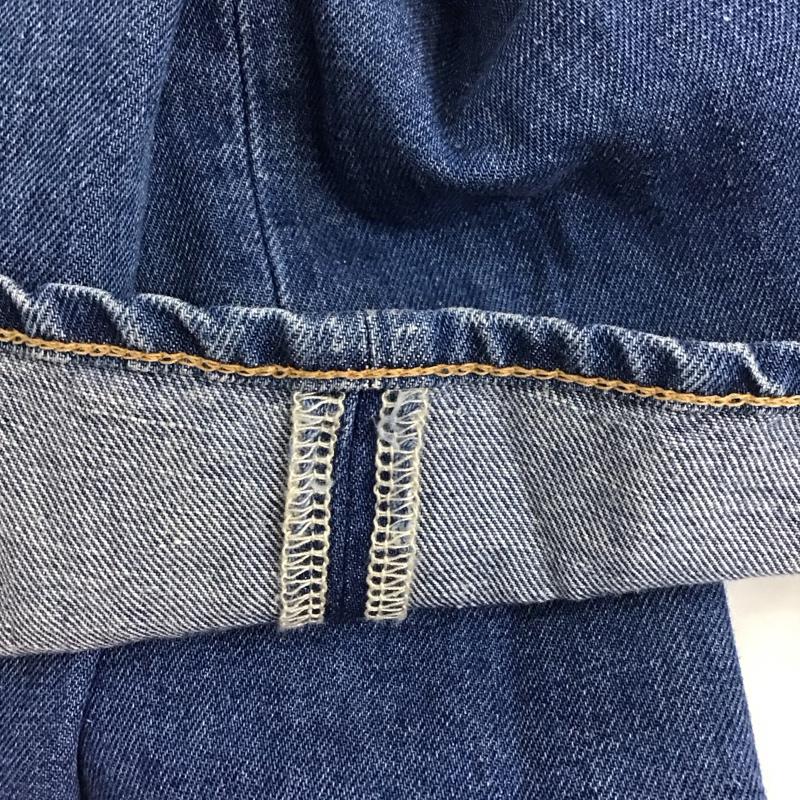 マウジー MOUSSY パンツ デニム、ジーンズ 010FSA11-0500-1 COTTON LINEN WIDE STRAIGHT 無地 青 / ブルー /  レディース USED 古着 中古 10112975