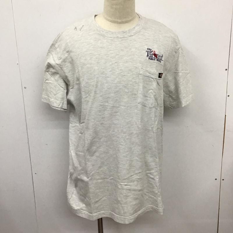 ディッキーズ Dickies Tシャツ 半袖 半袖カットソー プリントTシャツ クルーネックカットソー XL ロゴ、文字 灰 / グレー /  メンズ USED 古着 中古 10127633