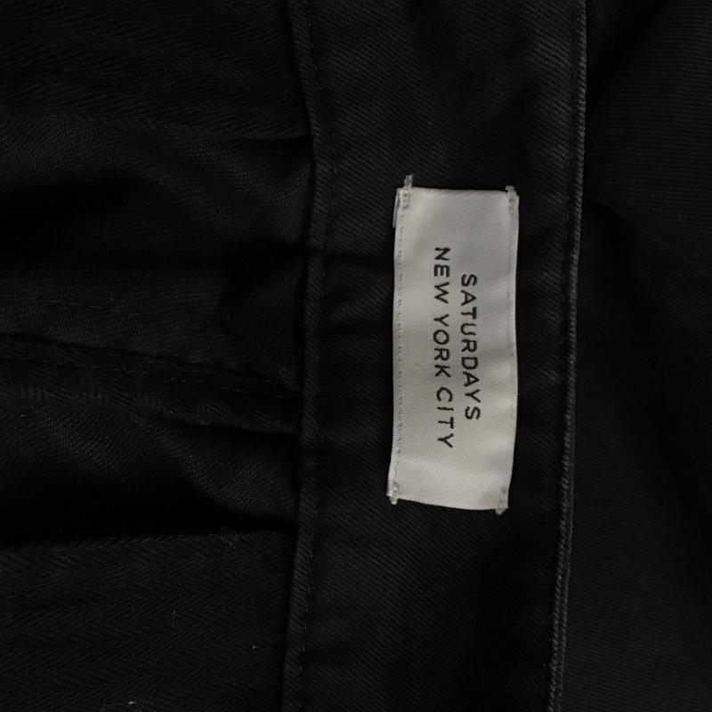 サタデーズサーフニューヨークシティー SATURDAYS SURF NYC パンツ チノパン チノパン カジュアルパンツ ワイドパンツ ストレートパンツ 30インチ 無地 黒 / ブラック /  メンズ USED 古着 中古 10117850
