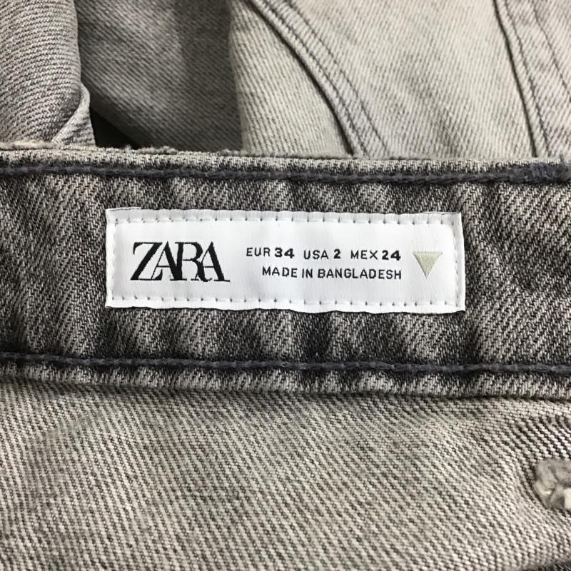 ザラ ZARA パンツ ショートパンツ 3660/079/802 34 無地 灰 / グレー /  レディース USED 古着 中古 10149050