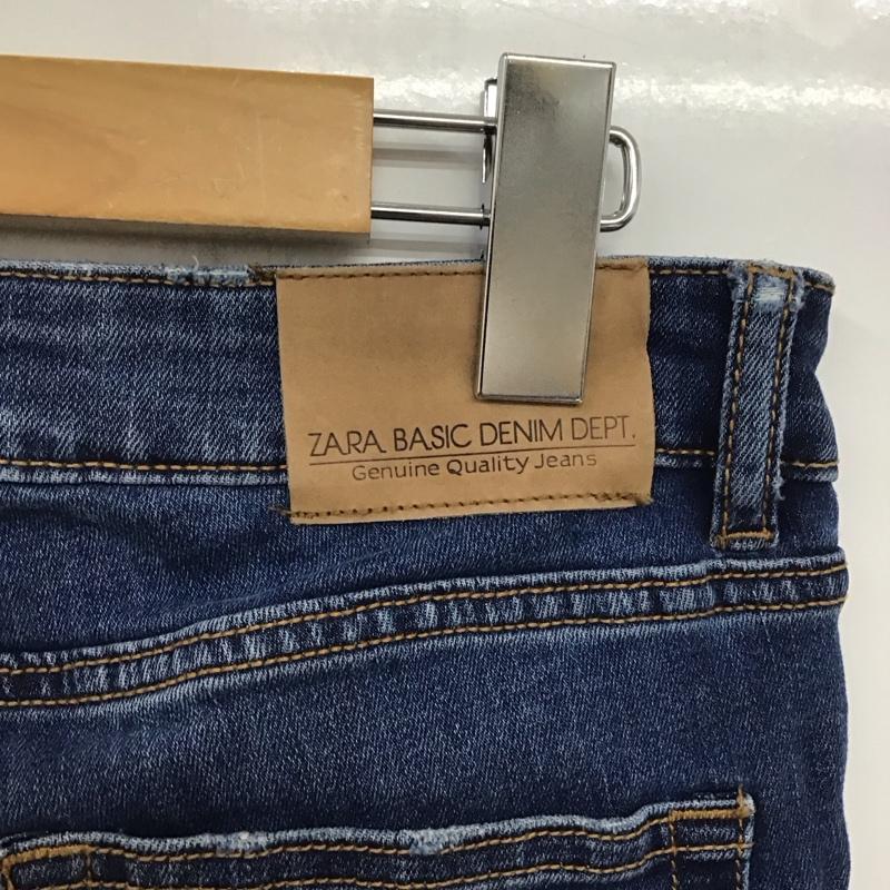 ザラ ZARA パンツ デニム、ジーンズ スキニー 36 ストレッチ 36 無地 青 / ブルー /  レディース USED 古着 中古 10133742